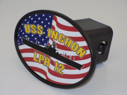 USS INCHON LPH 12 Hitch Cover Military USN U S Navy - Picture 1 of 4