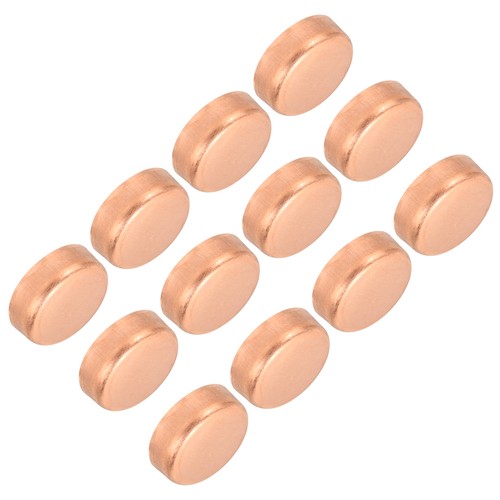 1/2 Inch ID Copper Pipe End Cap 12Pcs Copper Fitting Cap Sweat Plug Connection