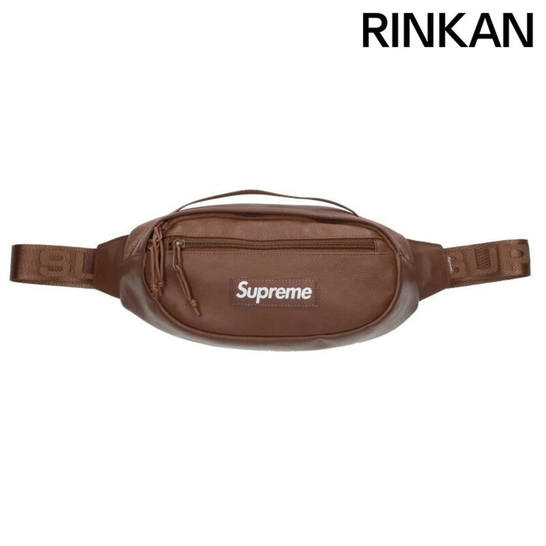 Supreme 24AW sac en cuir taille boîte logo homme occasion 24888c6b6c368cda150f7dcdbb71fe