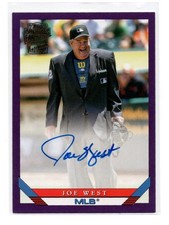 2022 Topps Archives Joe West 1993 Fan Favorites Autographs Purple /150 -#93FF-JW