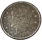 ^ 1909 Liberty "V" Nickel ^^ GOOD ^^ 117 YRS OLD  3691  (DARK COIN) — photo 1