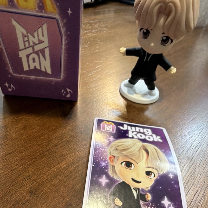 NIB 2025 TinyTAN Throwback Edition BTS Jung Kook Figure w/ Card & Purple Box