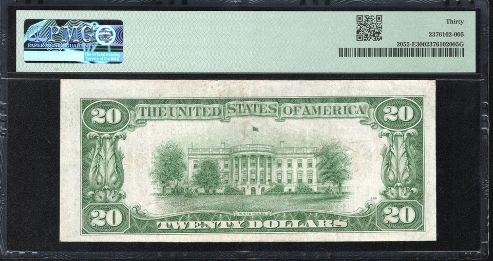 1934-A $20 RICHMOND FEDERAL RESERVE NOTE PMG 30 Fr 2055-E 04607 - Image 2 of 2