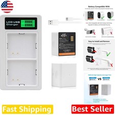 High Capacity Arlo Camera Batteries 4800mAh 2-Pack  Charger