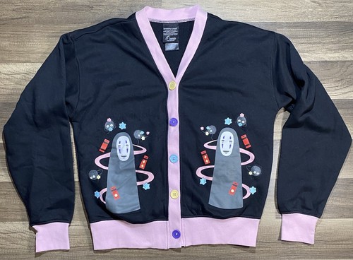 Spirited Away Cardigan Small Studio Ghibli Film No Face Bathhouse Teen Hot Topic