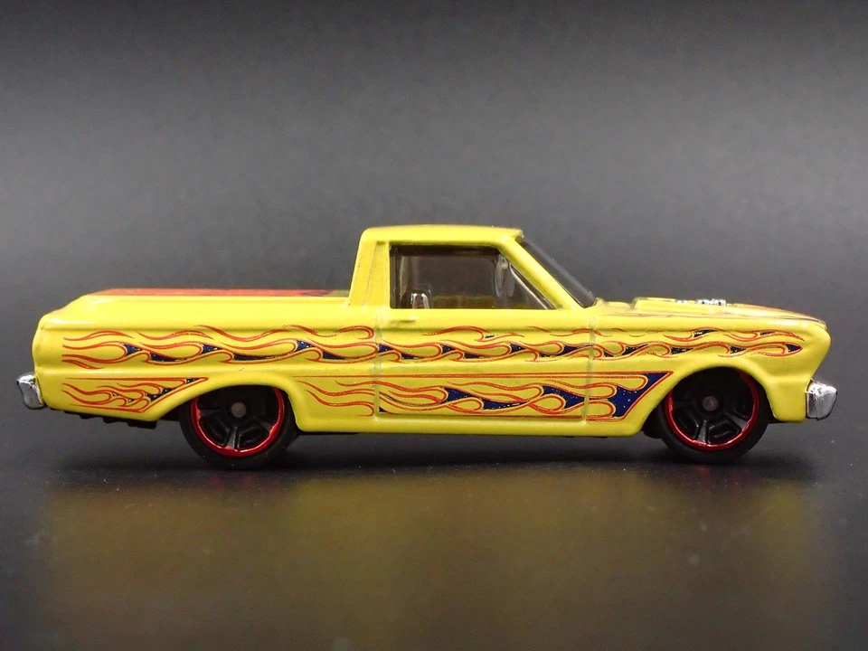 1965 65 Ford Falcon Ranchero Pick-Up Camion Giallo 1:64 Scala Modellino Auto - Immagine 2 di 4
