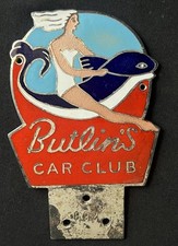 Butlins Car Club Member 892 Vintage Enamel Holiday Camp Badge Emblem Insignia