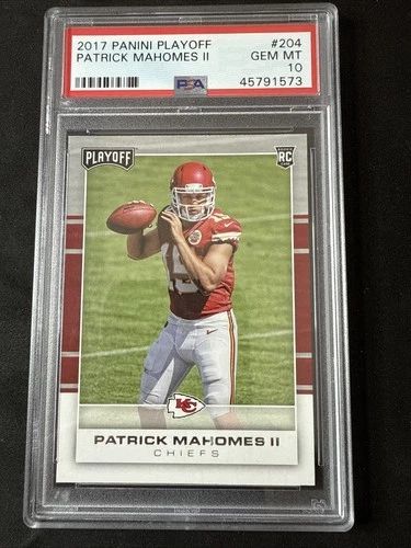 2017 Panini Playoff  Rookies Patrick Mahomes II #204 Rookie PSA 10