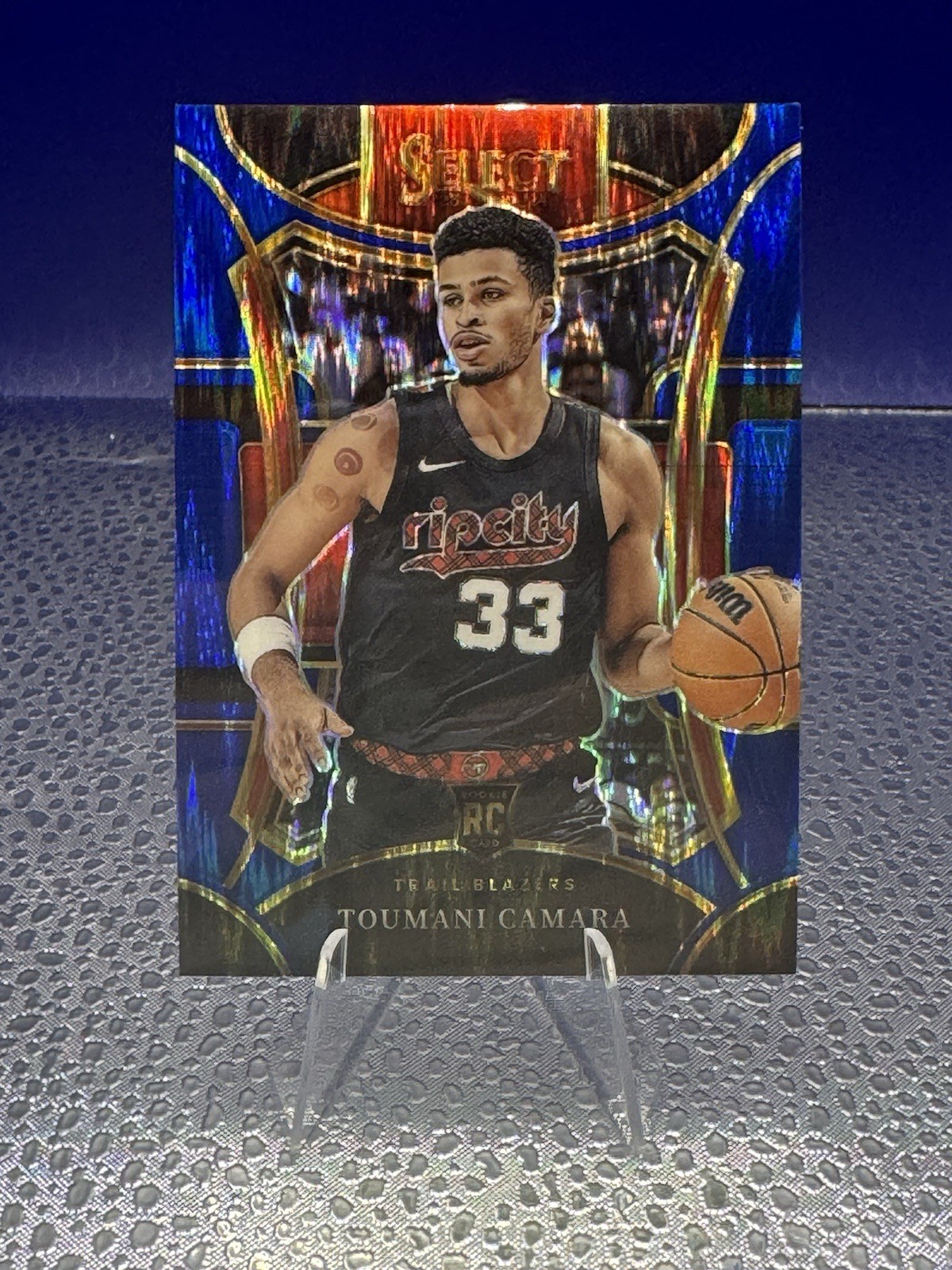 TOUMANI CAMARA 2023-24 Panini Select - Mezzanine Level #301 Blue Flash Prizm /99