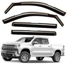 Window Deflectors Smoke Tinted In-Channel Side Window Vent Visor Deflectors