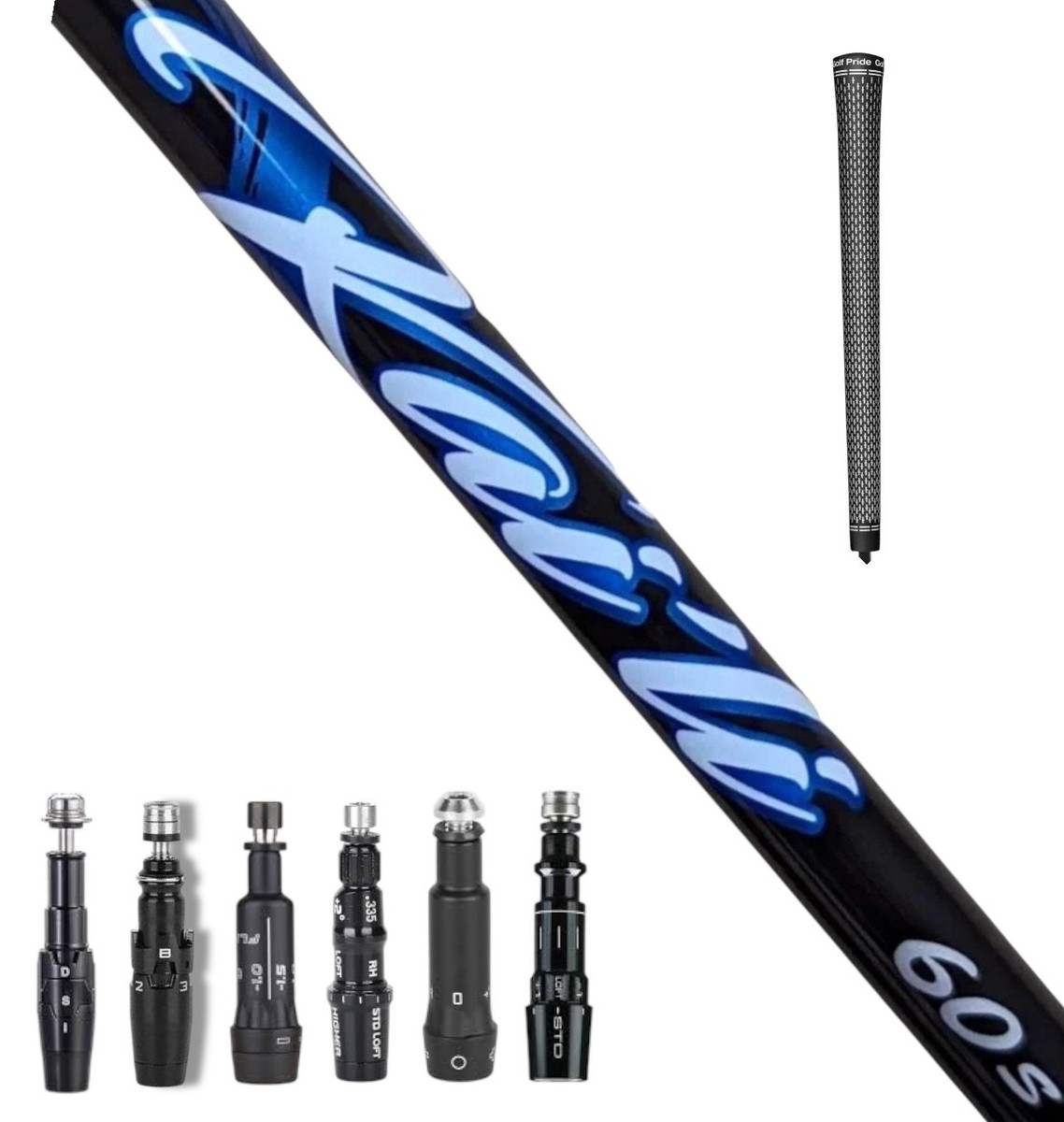 NUEVO eje de driver de repuesto / azul Kaili 60 rígido