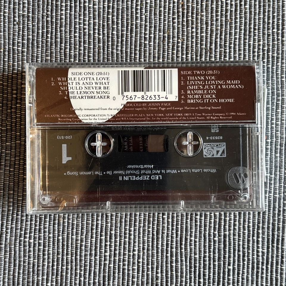 Led Zeppelin II [Remaster] Led Zeppelin (Cassette, May-1994, Atlantic Sealed - Image 2 of 4
