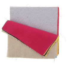 Assorted Color Linen Fabric Embroidery Material for Decor and Sewing Crafts
