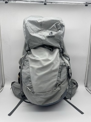 Deuter Aircontact Ultra 50+5 Grey Hiking Trekking Backpack Used Great Condition