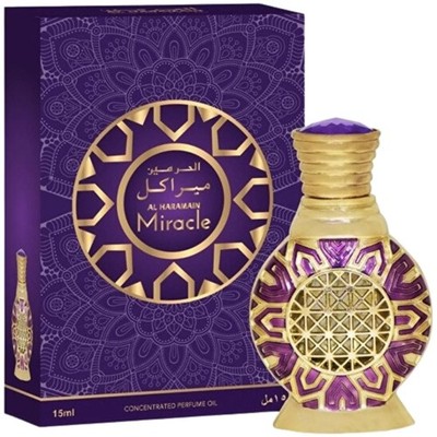 Al Haramain Miracle by Al Haramain for Unisex Concentrated Perfume Oil 0.5 oz