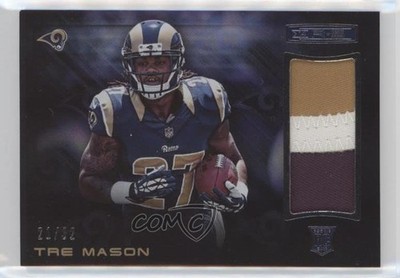 2014 Panini Rookies & Stars Longevity Parallel Team Logo 21/32 Tre Mason RC p6d