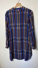 Hush Jinx striped high neck long sleeve dress size 12