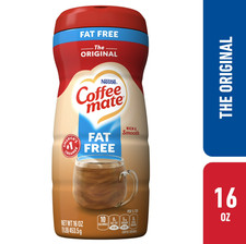 Nestle Coffee mate Original Fat Free Powdered Coffee Creamer 16 Ounce Non Dairy