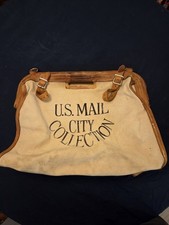 Vintage US Mail City Collection Canvas Post Office Mail Bag