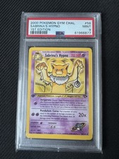 2000 Pokemon - 1st Edition Sabrina’s Hypno - Gym Challenge 56/132 - PSA 9 Mint!