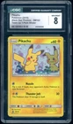 2019 Pokémon Pikachu Black Star Promos Team Up 1-Pack Blister CGC 8 NM/Mint