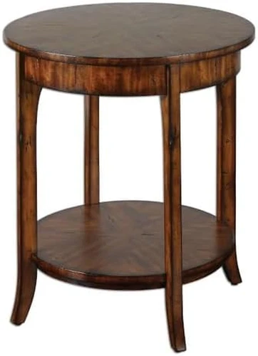 Carmel 26.5" Round Lamp Table - Stylish 22" Wide & Deep Design - Picture 4 of 5