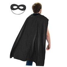 Adult Superhero Capes and Masks - Halloween Costumes Cape Adult Cape Black