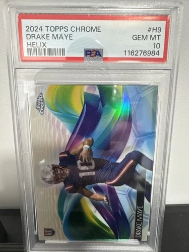 2024 Topps Chrome - Helix Drake Maye #H-9 (RC)