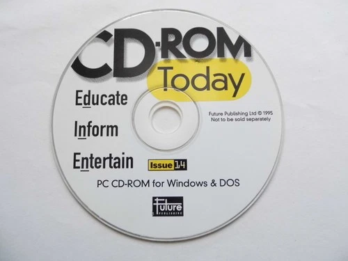 CD - Rom Today Issue 14 from June 1995 CD free games plus demo's