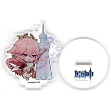 Yae Miko Genshin Blind Acrylic Stand Keychain Tokyo Skytree Blue Sky Japan O3782