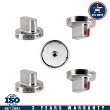 5 Pcs DG64-00472A Gas Stove Knobs for samsung Range Oven DG64-00347B NX58H5600SS
