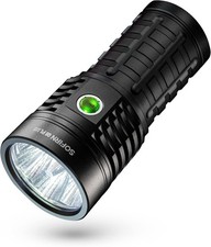 16000 Lumen LED Torch USB-C Rechargeable, IPX8, 6-LED, Long Beam