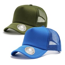 Vogcolab 2-Pack Classic Foam Trucker Hat Summer Mesh Hat Lightweight Adjustab...