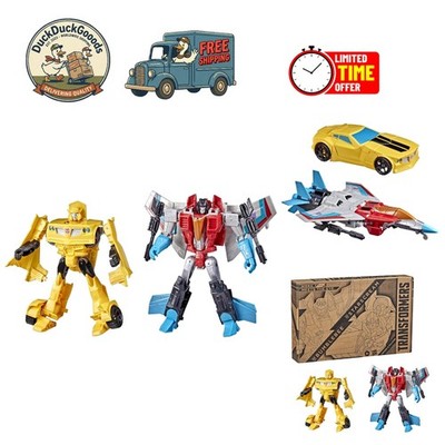 Bumblebee and Starscream 2-Pack: Transformers Action Figures for Kids 6 and Up