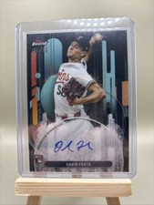 2025 Topps Finest DAVID FESTA RC Rookie Auto BLACK Refractor 01/10 Twins