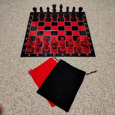Pixel Style Chess Set (3D Printed!)