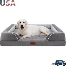 Large Dog Bed Orthopedic Foam Waterproof Removable Cover Non-Slip Easy Clean New