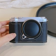 For Fujifilm X-M5 XM5 Camera Bag Leather Dock Case Base Protection Cover Shell