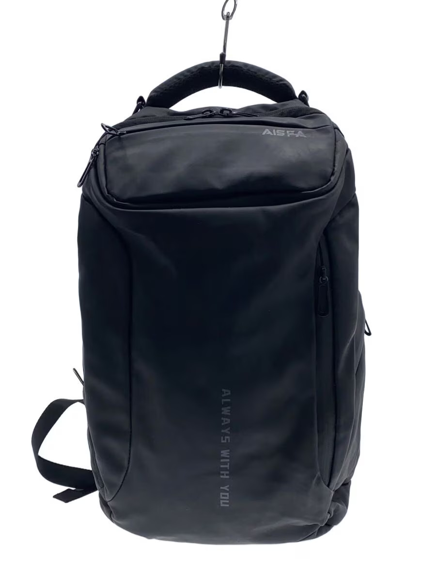 Aisfa Backpack Nylon Blk Solid K6Q55 - image 1