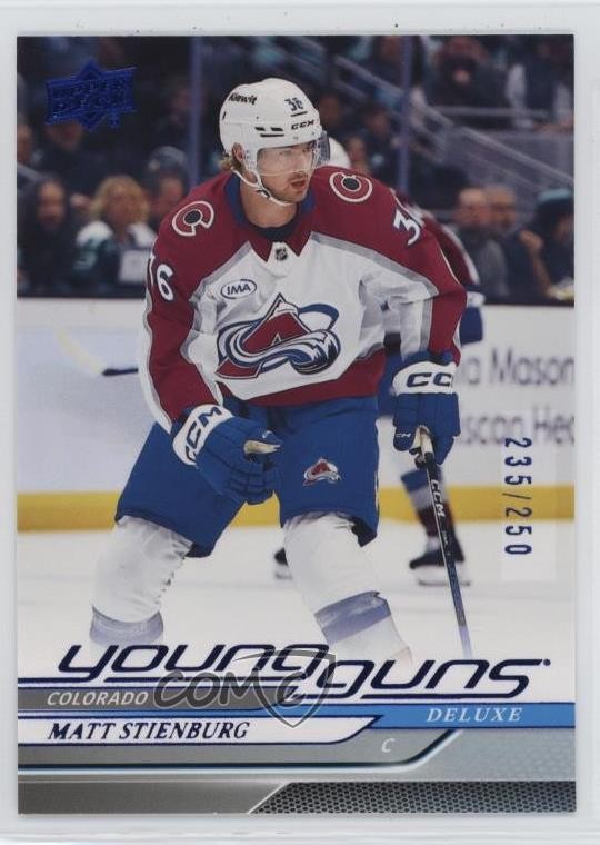 2024-25 Upper Deck Series 2 Young Guns Deluxe 235/250 Matt Stienburg #486 08s2