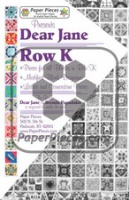 Dear Jane Row K Paper Piece Pack - per pack