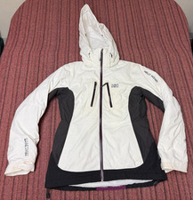 WOMENS USED HELLEY HANSEN HELLY TECH PERFORMANCE WHITE SKI JACKET MEDIUM