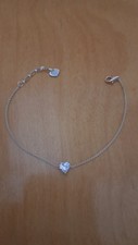 Image of Thomas Sabo Sterling Silver Heart Cubic Zirconia Bracelet Brand New