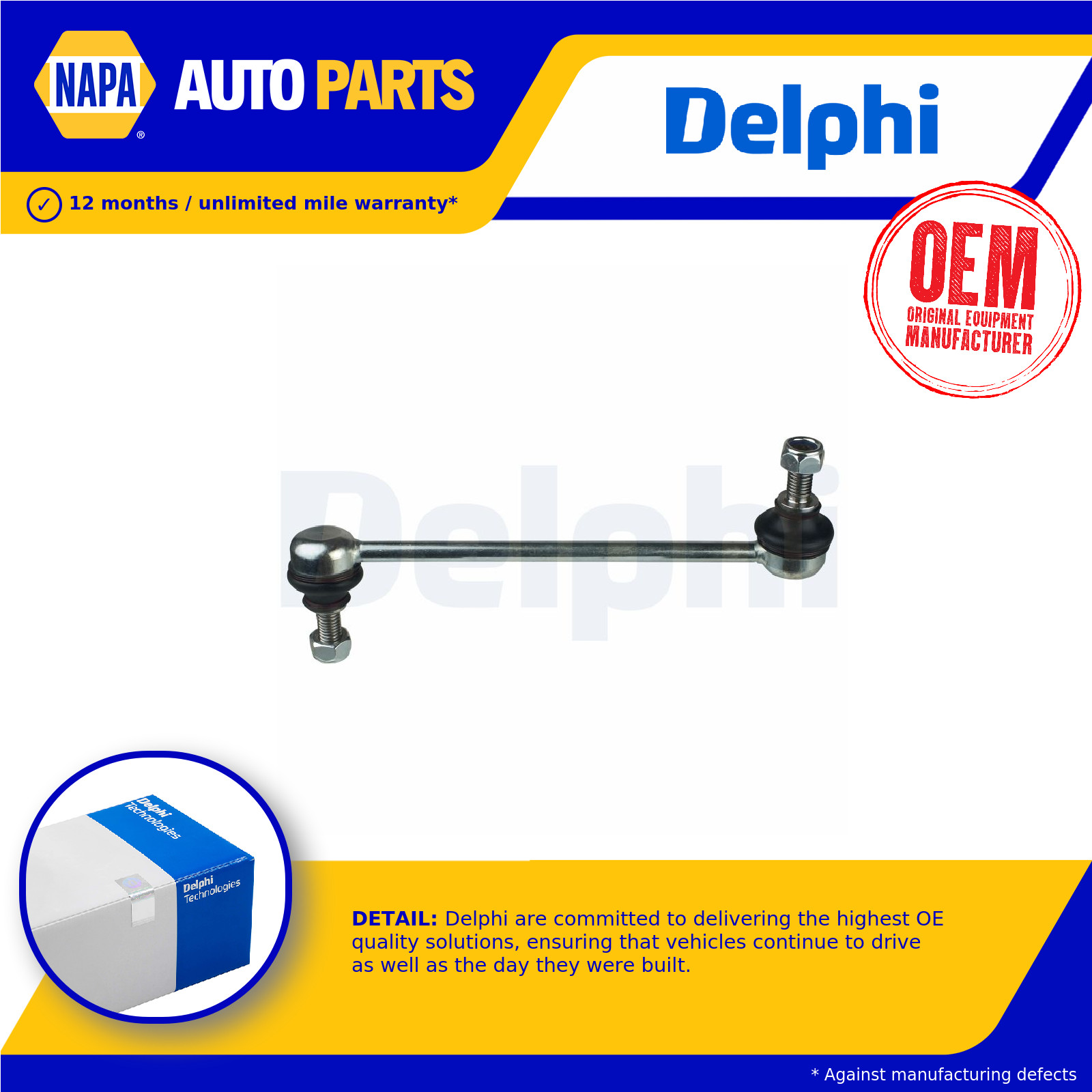 Anti Roll Bar Link Front Right TC2680 Delphi Stabiliser Drop Link 1732872 New