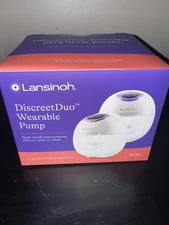 Lansinoh DiscreetDuo Wearable Breast Pump – Brand New Sealed – Hands-Free 