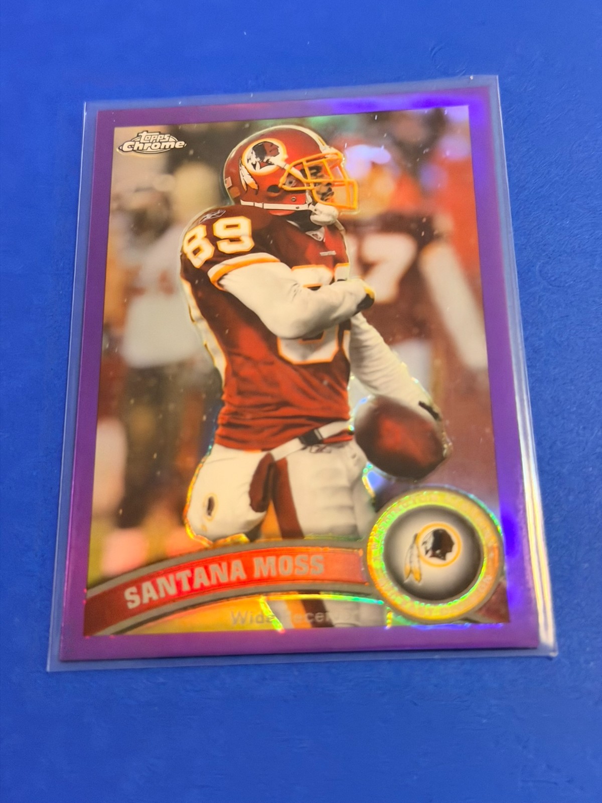 2011 Topps Chrome - Santana Moss #17 Purple Refractor /499
