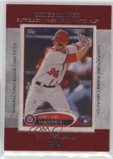 2013 Topps Manufactured Rookie Card Patch Bryce Harper #RCP-24 Patch 0d08. rookie card picture