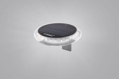 Fasten Lonako LED-Positionslicht Boote eingebauter Akku und Solar, 1 Farbe weiß
