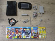 Nintendo Wii U Konsole mit Gamepad und Kabel + 6 Spiele (Mario, Lego) Gut Lesen