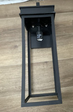 Lark 82065BK Cole 1 Light Outdoor 25" Wall Mount Lantern - Matte Black